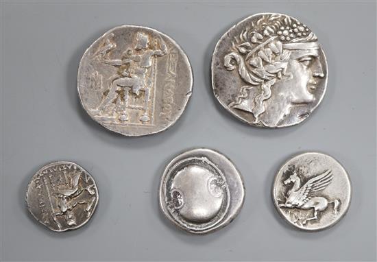 Ancient Greek silver coinage, (5)